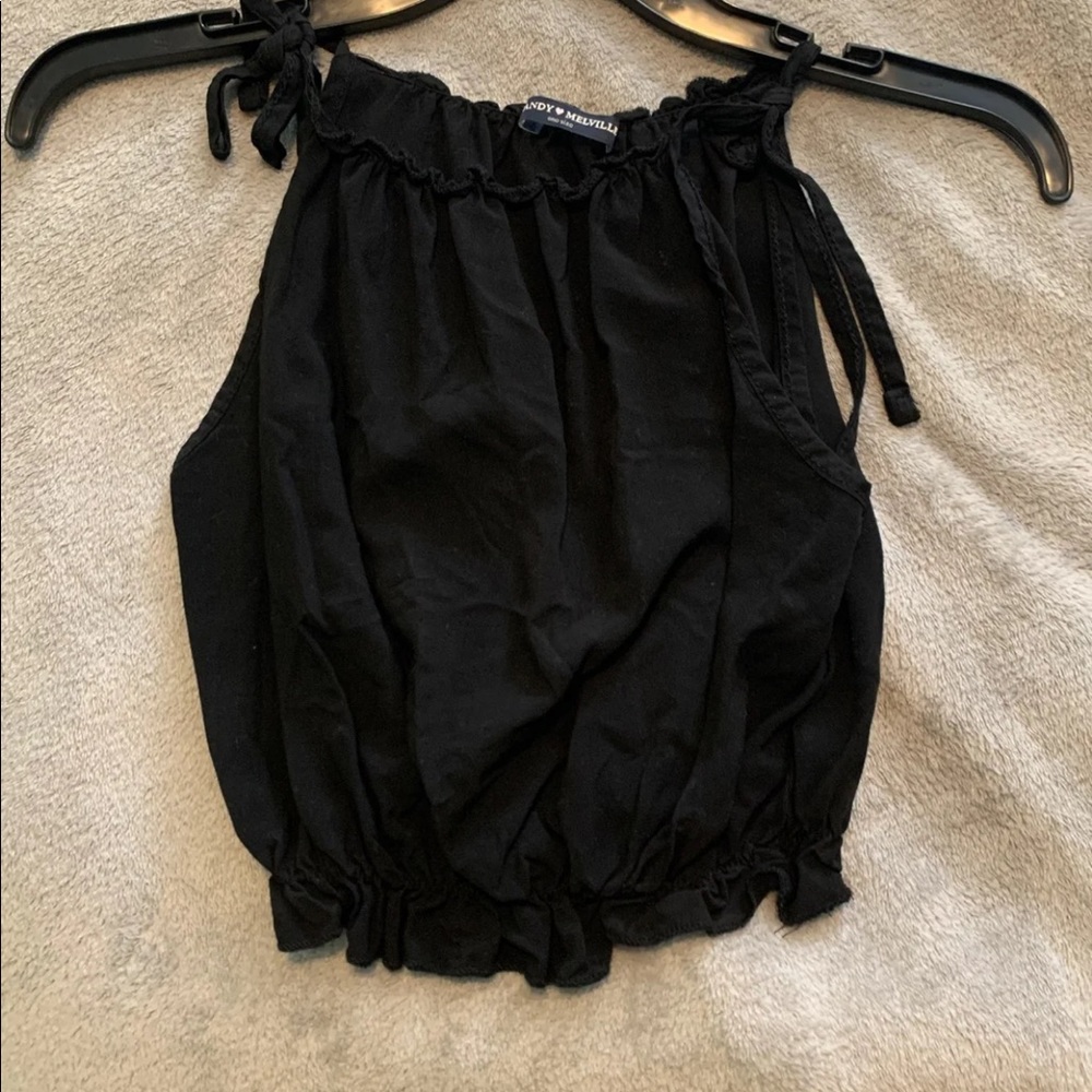 Brandy melville black crop top